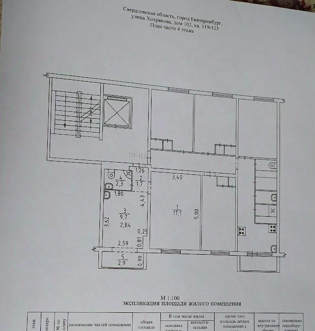 квартира г Екатеринбург р-н Ленинский Геологическая ул Хохрякова 102 фото 13