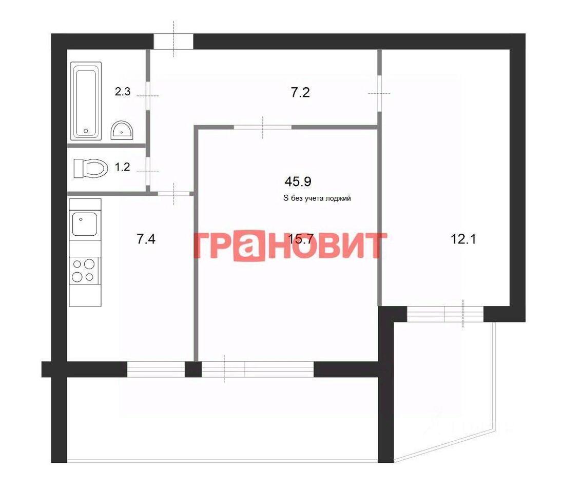 квартира г Новосибирск р-н Ленинский ул Троллейная 7 фото 2