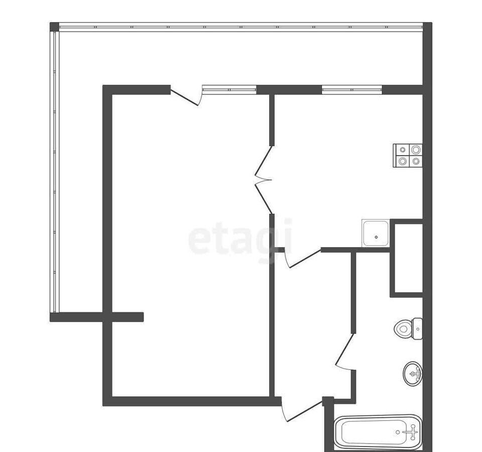 квартира г Обнинск ул Кутузова 23 фото 28