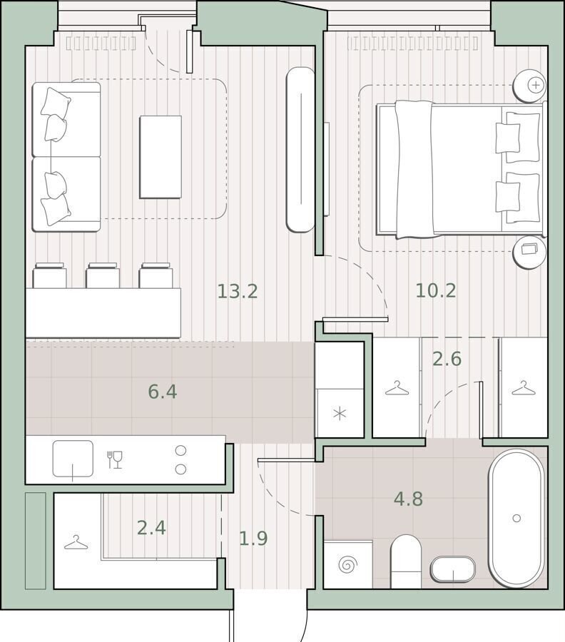 квартира г Москва метро Аминьевская ш Очаковское 5/4 этап, 1 фото 1