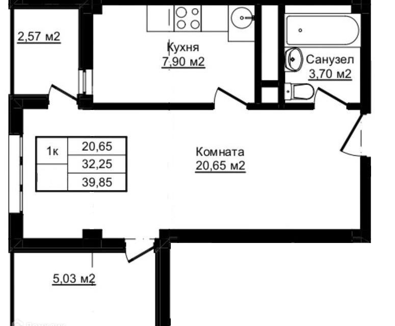 квартира г Сочи с Русская Мамайка р-н Центральный внутригородской городской округ Сочи, Пластунская, 104 дом фото 1