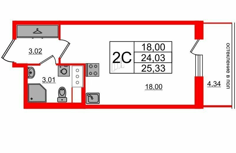 квартира г Санкт-Петербург метро Московская ул Кубинская 78е округ Новоизмайловское фото 1