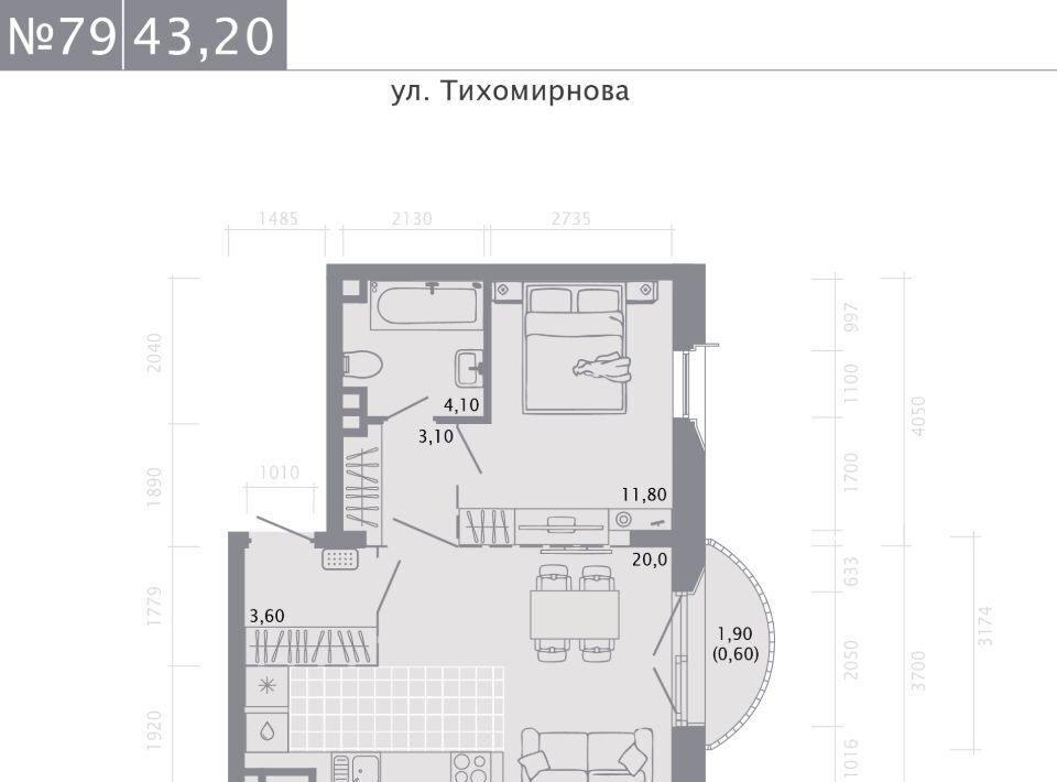 квартира г Казань Суконная слобода ЖК «‎Нити» фото 1