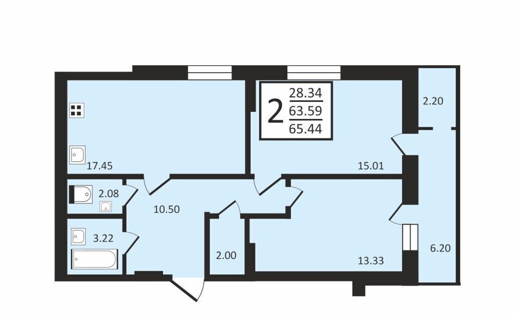 квартира г Воронеж р-н Ленинский ул Донбасская 25к/2 фото 1