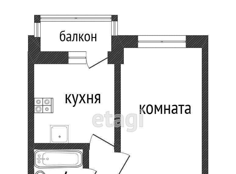 квартира г Ульяновск р-н Ленинский ул Минаева 48а фото 26