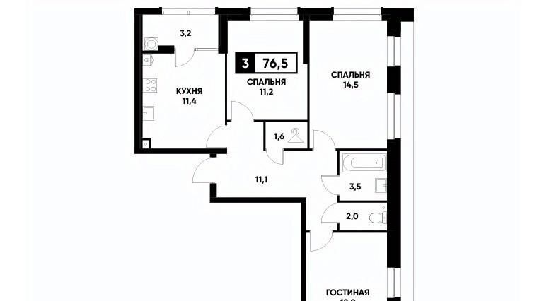 квартира г Ставрополь р-н Промышленный пр-кт Российский 12к/2 Дизайн-квартал «Высота» фото 1