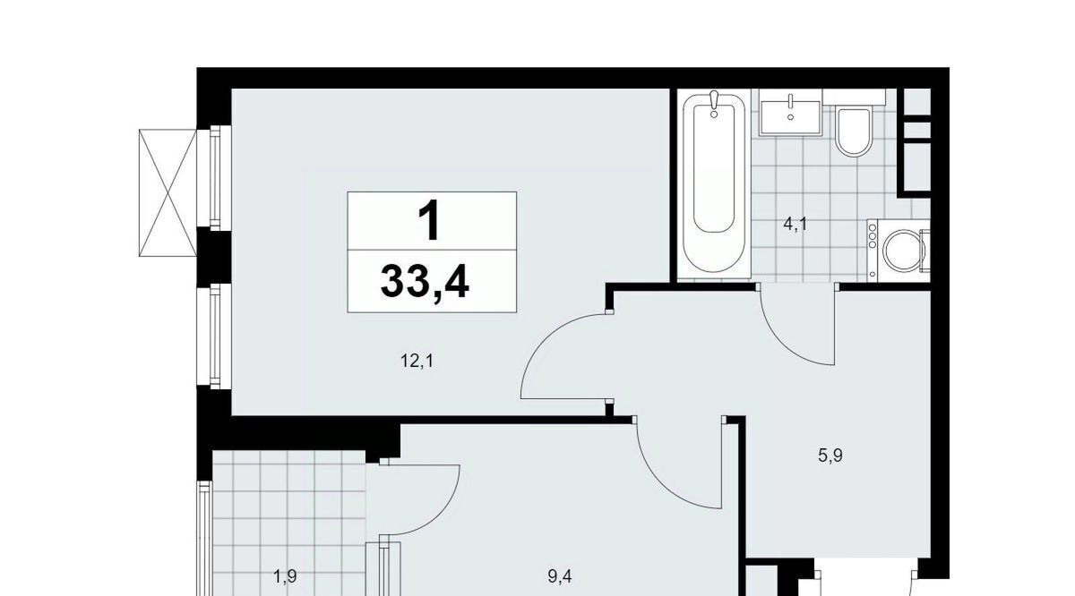 квартира г Москва п Сосенское ул Эдварда Грига 5 ЖК Скандинавия метро Теплый Стан фото 1