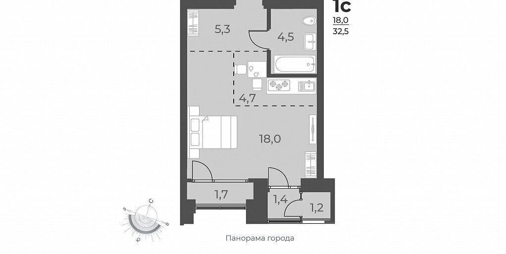 квартира г Новосибирск р-н Заельцовский Заельцовская ул Аэропорт 60 ЖК Нормандия-Неман фото 1