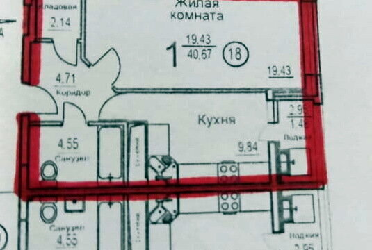 квартира г Воронеж р-н Железнодорожный Северо-Восточный ул Суворова 122б фото 13