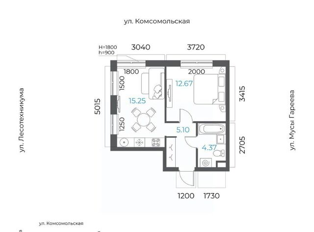 микрорайон Глумилино-2 8-е Небо жилой комплекс фото