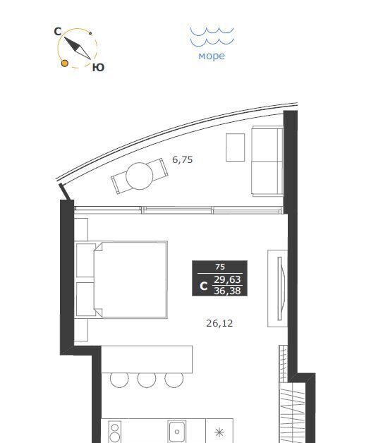 квартира г Алушта с Виноградное ул Сусловой 3 фото 1