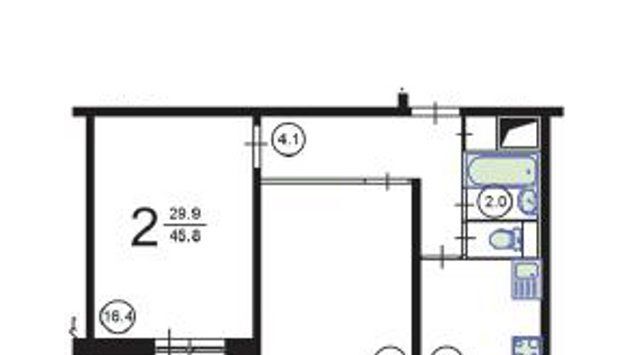 квартира г Москва метро Строгино ул Исаковского 28к/1 фото 17