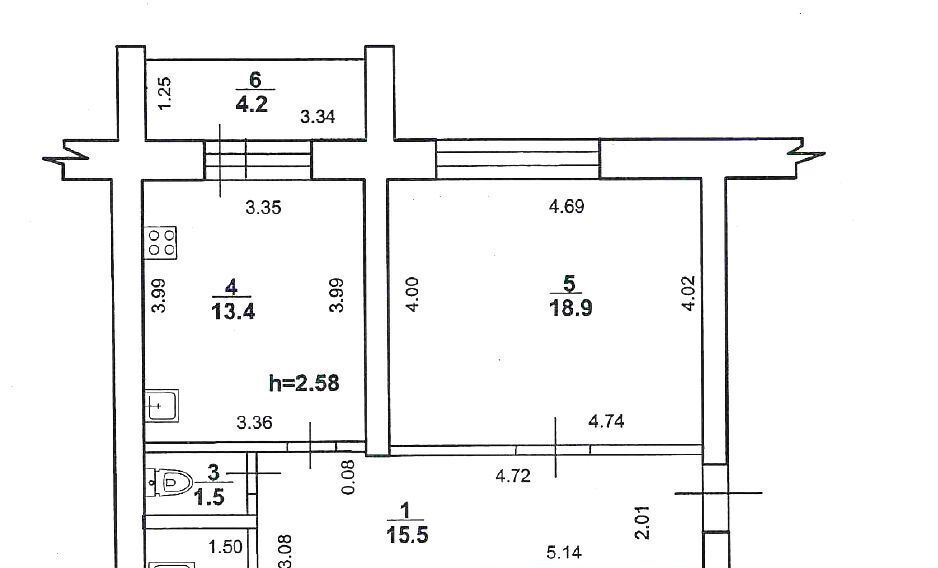 квартира г Стерлитамак ул Кочетова 26в фото 4