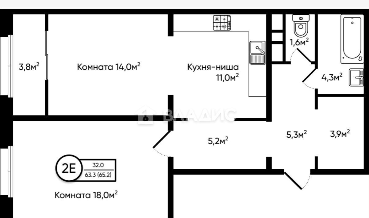 квартира г Ковров ул Строителей 41/1 фото 15