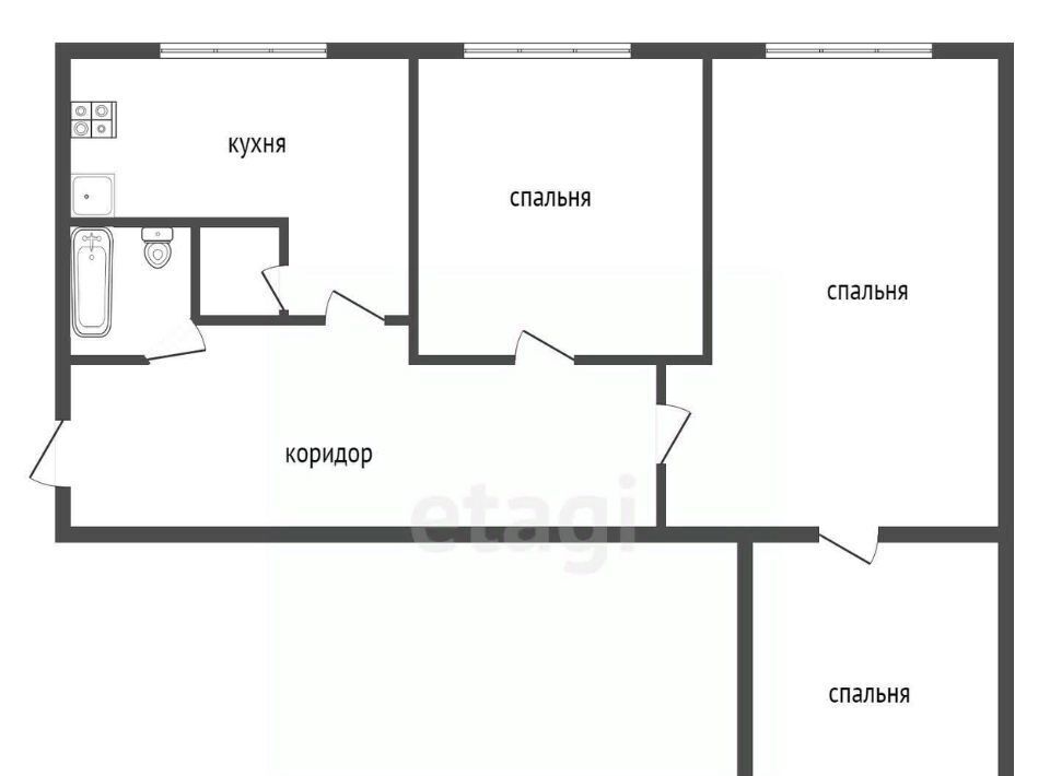 квартира г Воронеж р-н Коминтерновский ул 60 Армии 3 фото 21