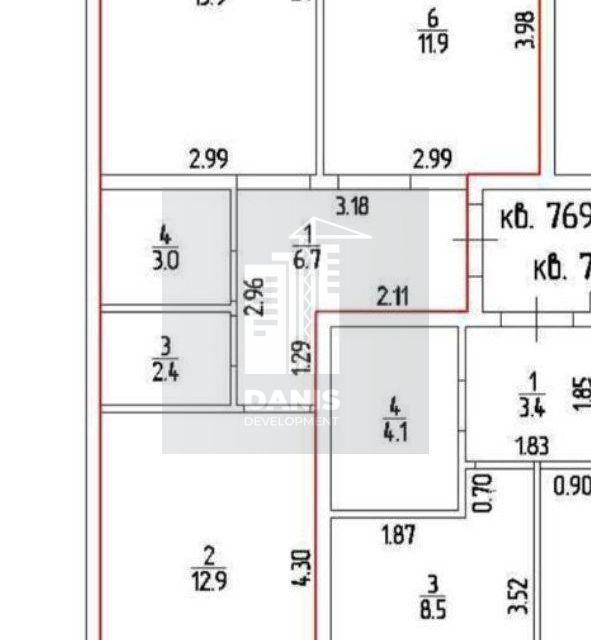 квартира г Краснодар р-н Прикубанский ул Заполярная 39/10 муниципальное образование Краснодар фото 10