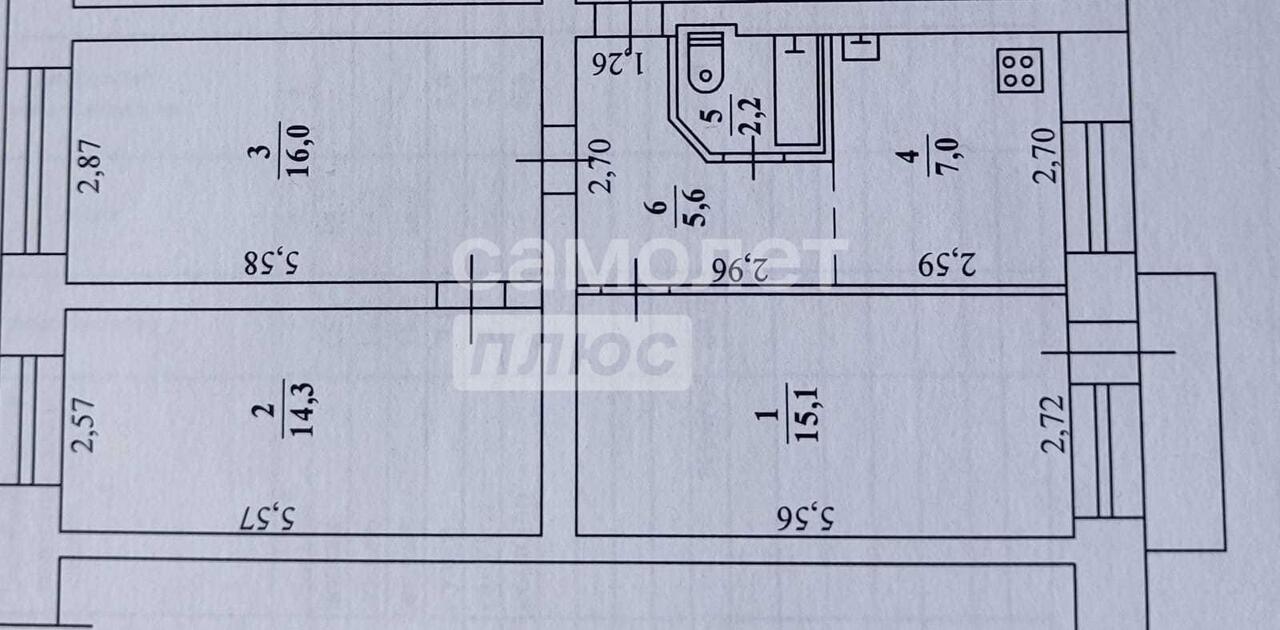 квартира г Якутск ул Можайского 15 фото 28