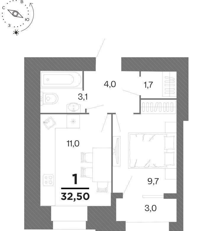 квартира г Рязань р-н Московский ул Интернациональная 2 фото 1