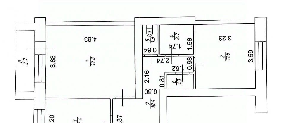 квартира р-н Зеленодольский г Зеленодольск ул Карла Маркса 62а городское поселение Зеленодольск фото 24