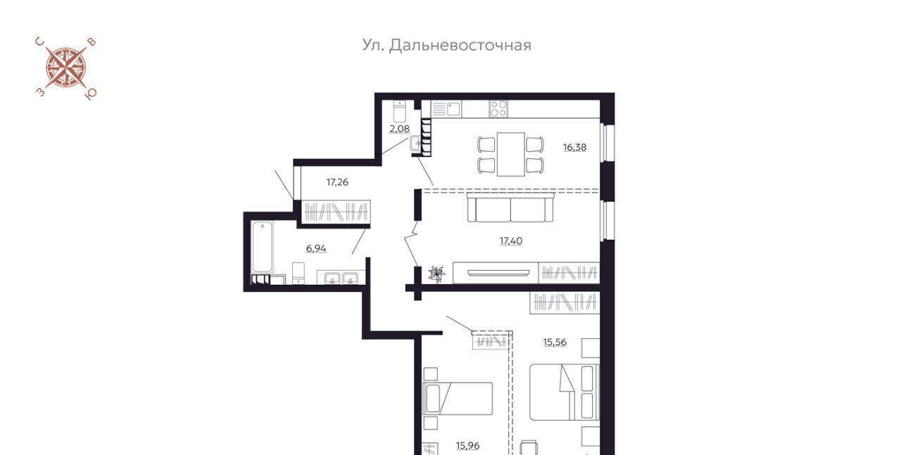 квартира г Иркутск р-н Октябрьский наб. Верхняя фото 1