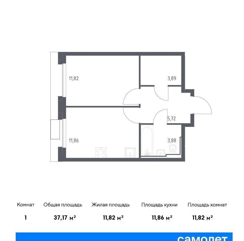 квартира г Москва метро Домодедовская ЖК «Квартал Герцена» корп. 1 фото 1