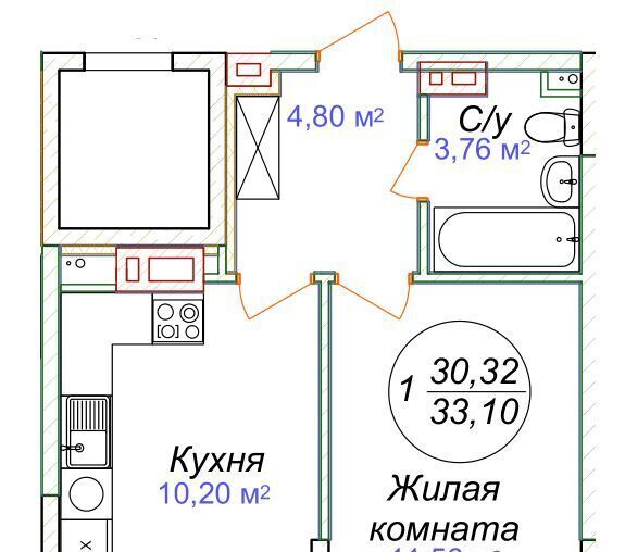 квартира р-н Минераловодский г Минеральные Воды фото 1