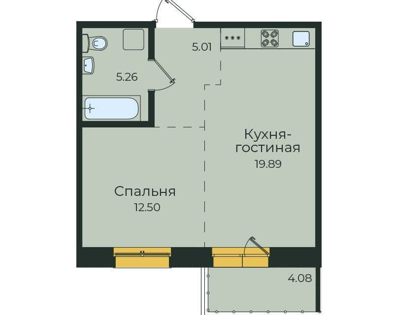 квартира г Иркутск жк Семья, Иркутск городской округ фото 1