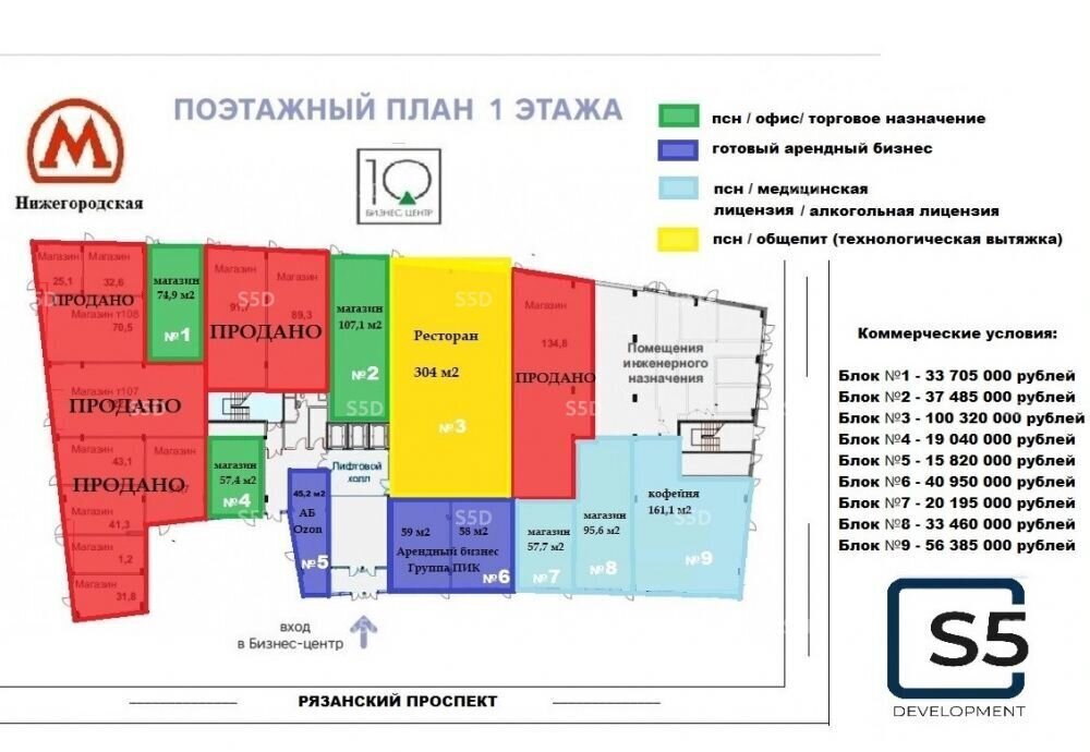 торговое помещение г Москва метро Нижегородская пр-кт Рязанский 3б фото 11