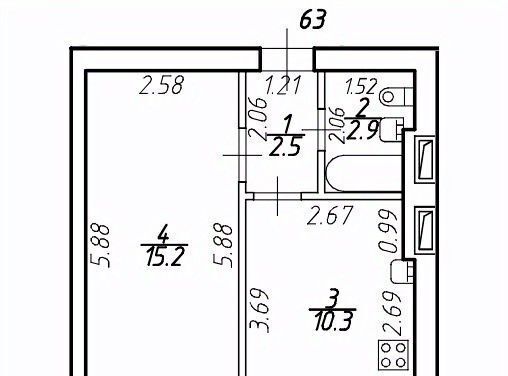 квартира г Санкт-Петербург п Шушары ш Московское 256к/8 Шушары фото 1