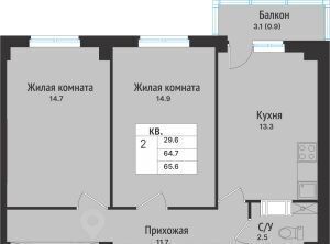 квартира р-н Всеволожский г Всеволожск ул Севастопольская 2к/2 Проспект Большевиков фото 1