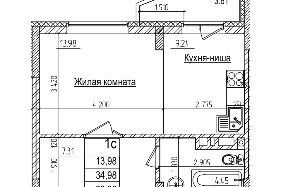 квартира г Новосибирск р-н Заельцовский ул Дуси Ковальчук 242 городской округ Новосибирск фото 1