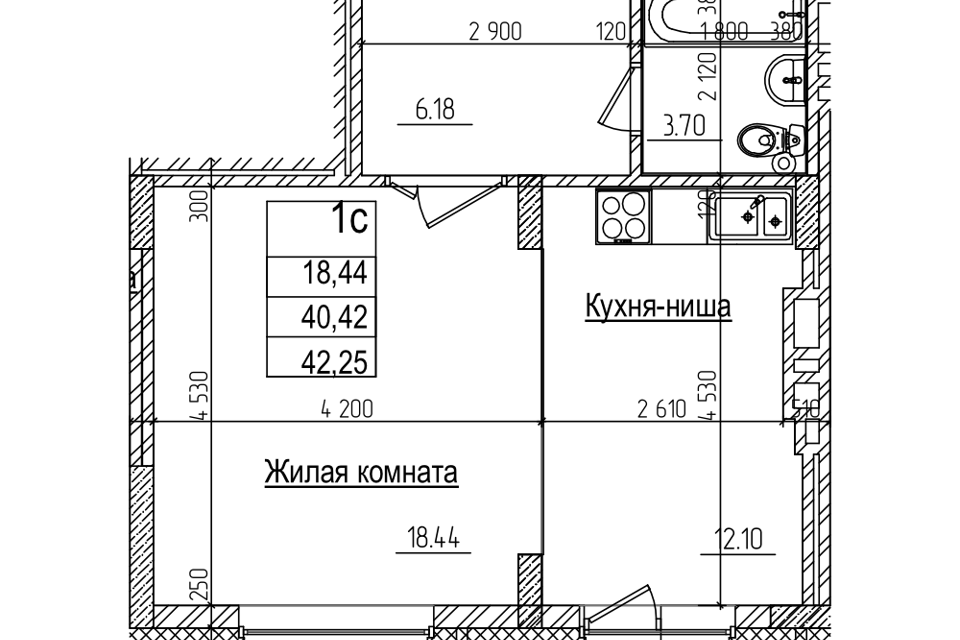 квартира г Новосибирск р-н Заельцовский ул Дуси Ковальчук 242 городской округ Новосибирск фото 1