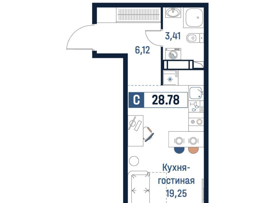 квартира р-н Всеволожский г Мурино Девяткино фото 1