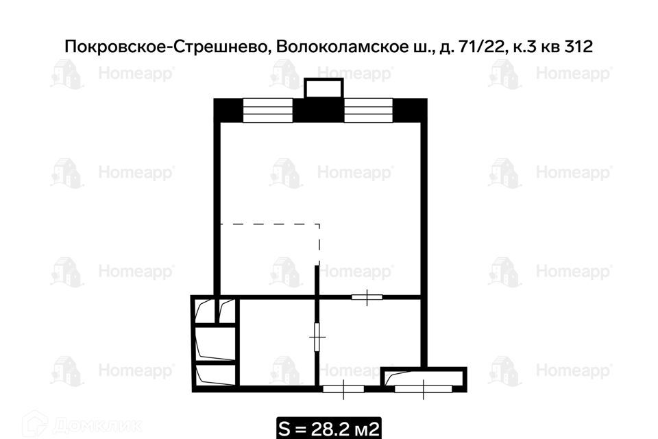 квартира г Москва ш Волоколамское 71/22к 2 Северо-Западный административный округ фото 2