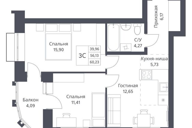 р-н Калининский дом 42к/1 городской округ Новосибирск фото