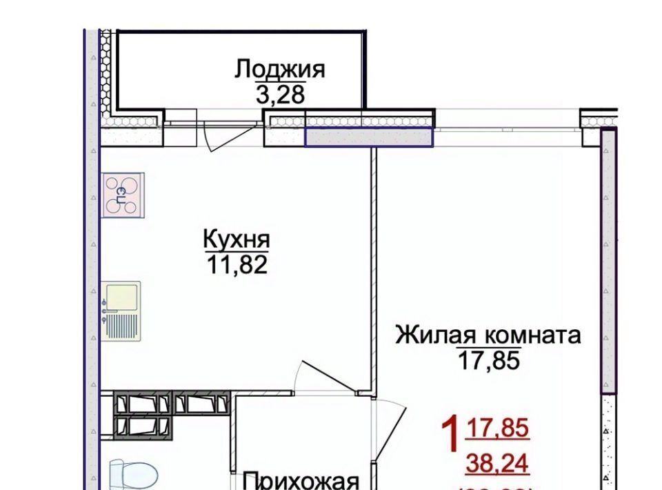 квартира г Ярославль р-н Фрунзенский ЖК «АЭРОПАРК» фото 1