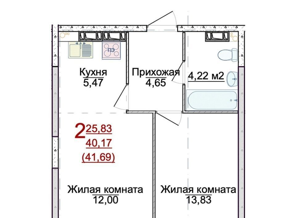 квартира г Ярославль р-н Фрунзенский ЖК «АЭРОПАРК» Сокол фото 1