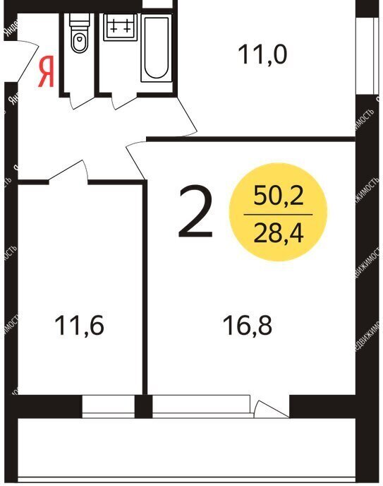 квартира г Москва метро Дмитровская ул Башиловская 23к/2 фото 17