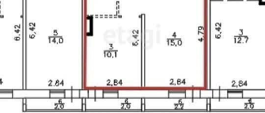 квартира г Тверь р-н Заволжский ул Новочеркасская 50 фото 18