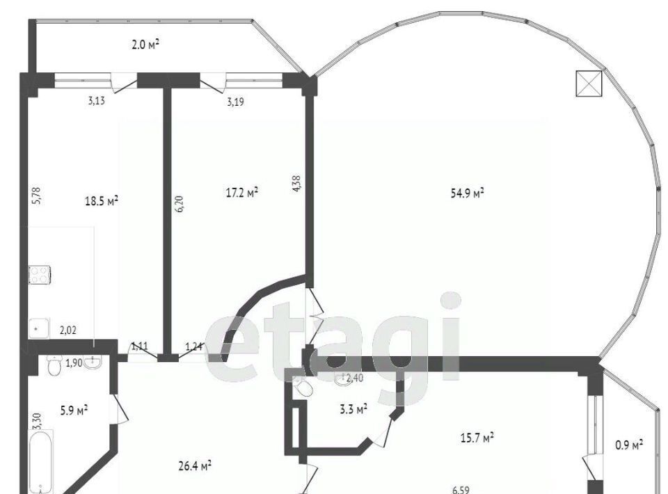 квартира г Евпатория ул Интернациональная 130/1б фото 13