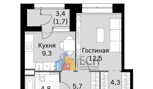 квартира г Москва метро Трикотажная ул Василия Петушкова 11 муниципальный округ Южное Тушино фото 2