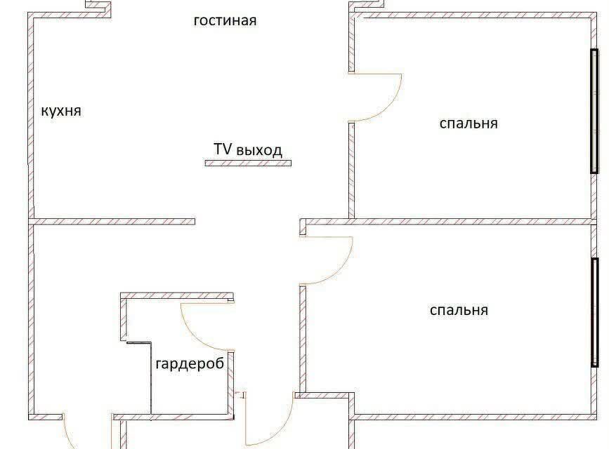 квартира г Новосибирск р-н Центральный городской округ Новосибирск, Державина, 77/1 фото 10