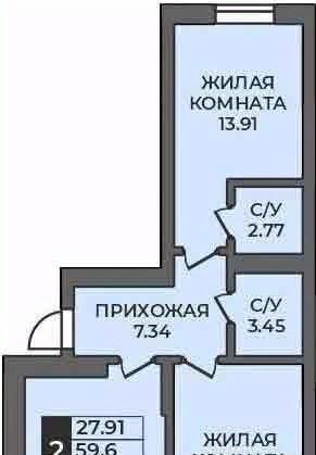 квартира г Оренбург р-н Ленинский ул Ильи Глазунова 21 фото 1