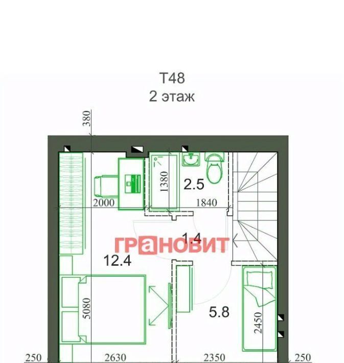 квартира р-н Новосибирский с Новолуговое мкр Березки 2 5-й кв-л, 25/1/3 фото 11