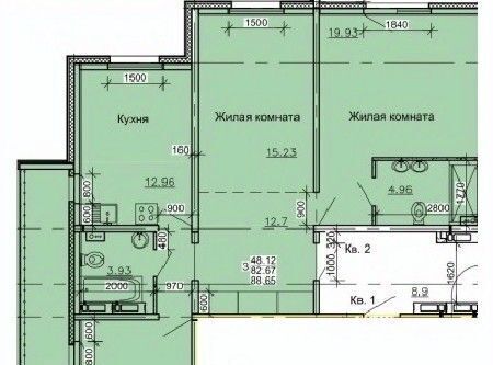 квартира г Барнаул р-н Октябрьский ул Союза Республик фото 1