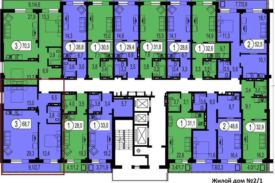 квартира г Красноярск р-н Октябрьский ул Лесопарковая 27 ЖК «Серебряный» городской округ Красноярск фото 2