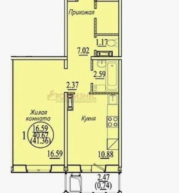 квартира г Новосибирск р-н Кировский Николая Сотникова, 5 / Бронная, 31/2, городской округ Новосибирск фото 8