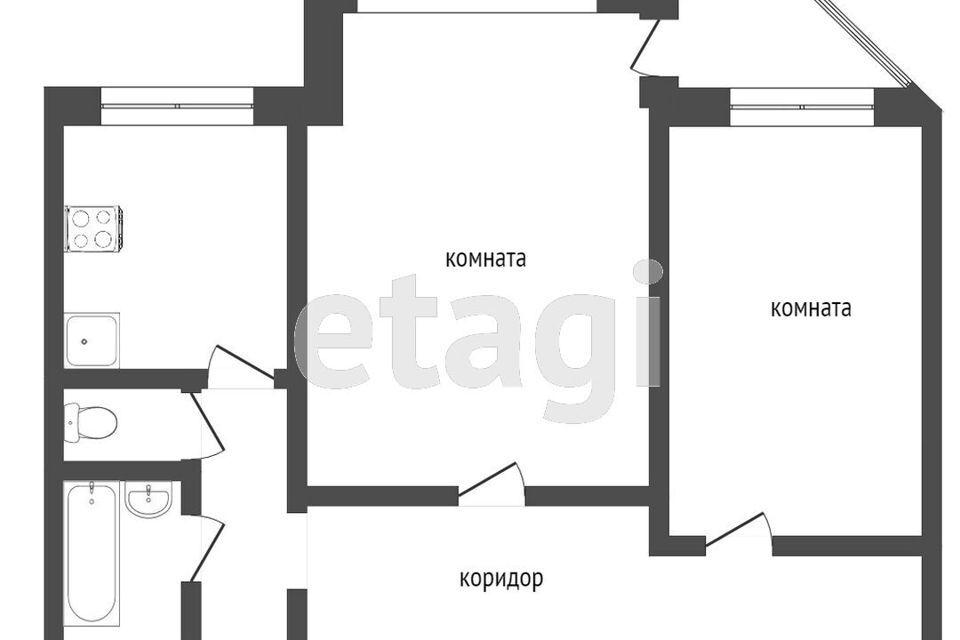 квартира г Надым набережная Оруджева, 25, Надымский район фото 7