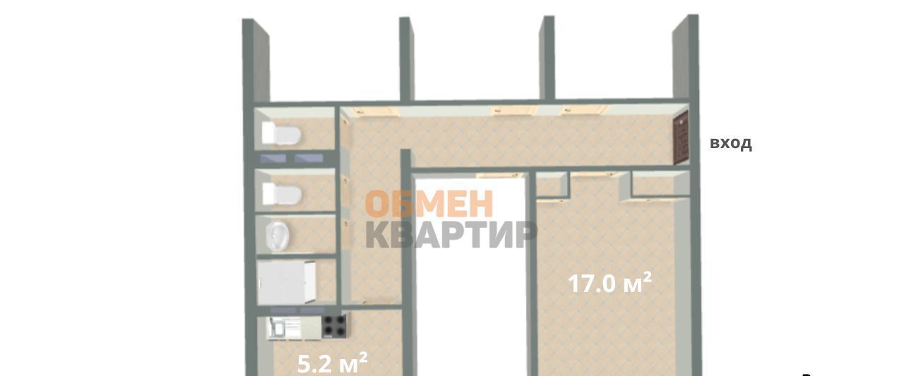 комната г Екатеринбург Геологическая ул Студенческая 37 фото 12