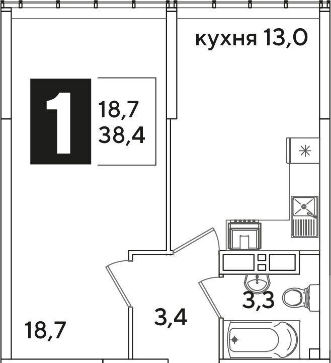 квартира г Краснодар р-н Прикубанский ул Западный Обход 48 фото 2